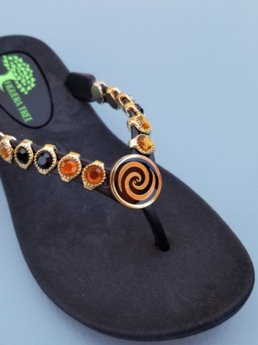 "Nicole" Beautiful Crystal Flip Flops Sandals SUPER COMFY Sizes 6, 7, 8, 9 & 10